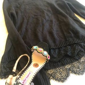 Betsy Johnson shoes with sweater